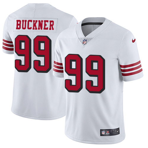 San Francisco 49ers Limited White Men DeForest Buckner NFL Jersey 99 Rush Vapor Untouchable